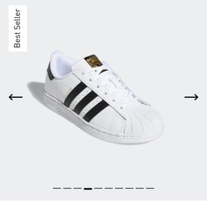 Adidas Superstar sneakers white with black stripes